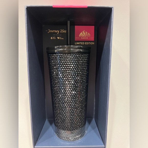 Hydrapeak black rhinestone water bottle, coffee cup - Limited edition (Stanley) - Picture 3 of 4